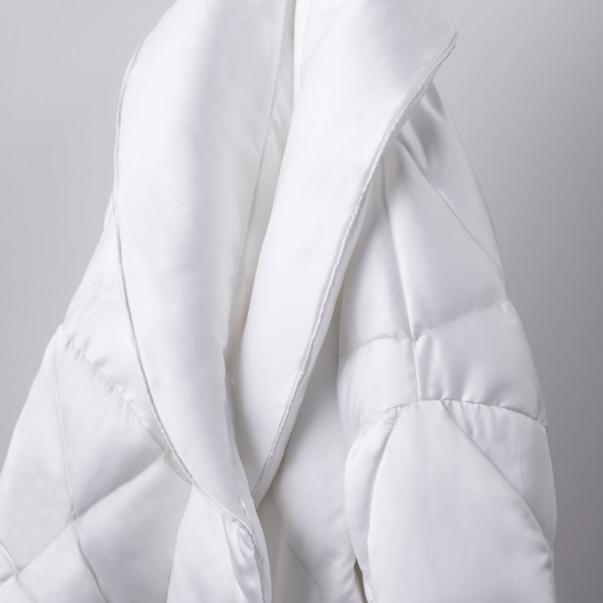 Satin Puffer Robe – DownLinens