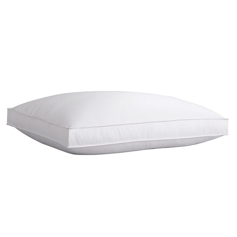 A PureShield Gusset Pillow on a white background. Rectangle shape across the side of the pillow.