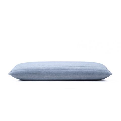 Ice Blue ChillMax Body Pillow, filled generously with 100% down-alternative polyester.