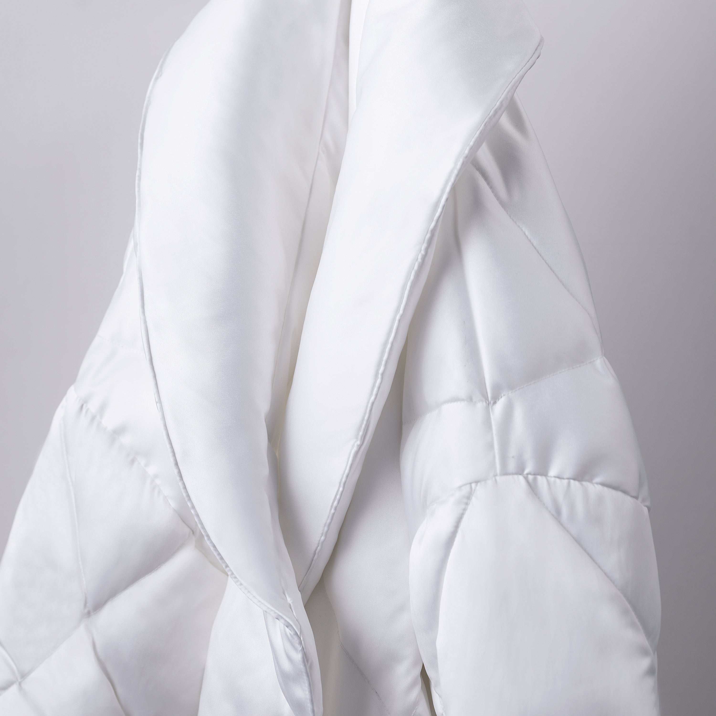 Satin Puffer Robe – DownLinens