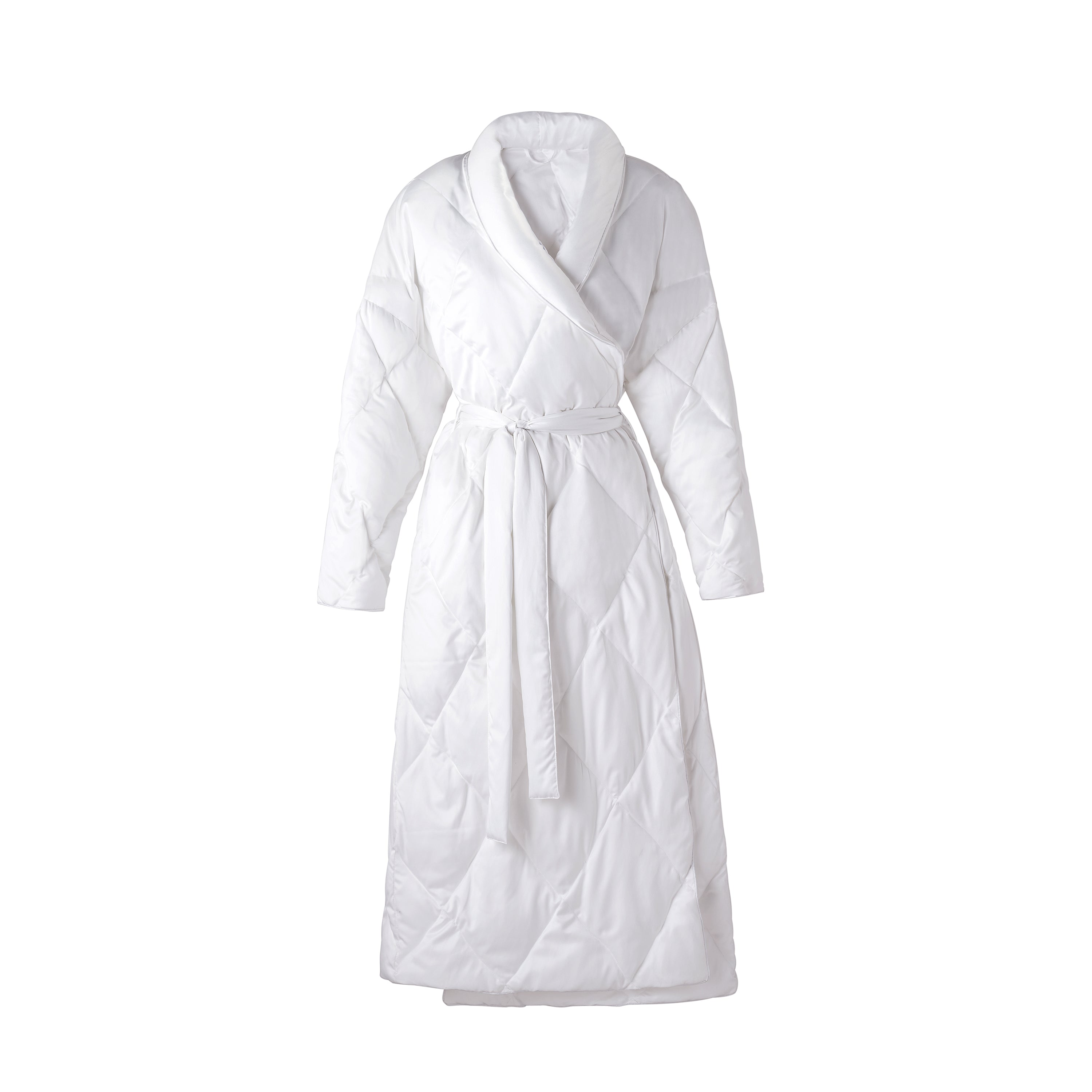 Satin Puffer Robe – DownLinens