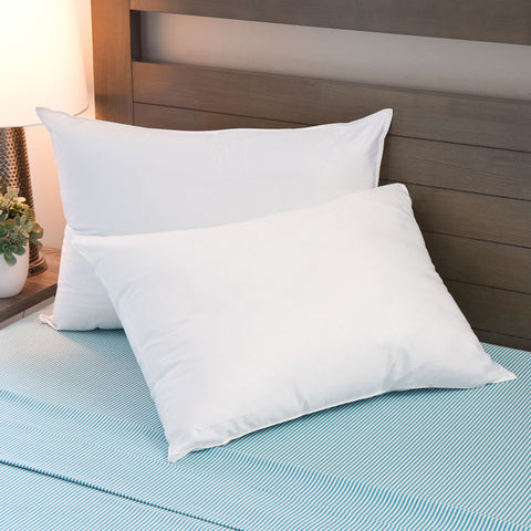 Sleep Protection pillows utilize MicronOne fabric technology, creating a clean barrier between you and potential microtoxins that build up naturally over time in every pillow.